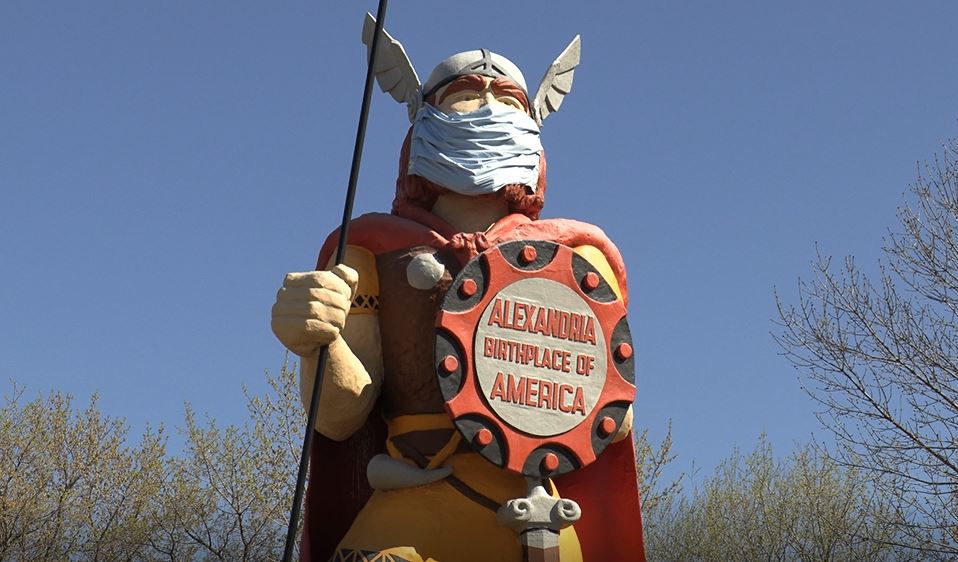 Big Ole gets masked up